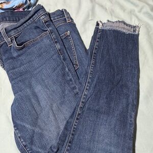 J Brand Dark Blue Cropped Jeans